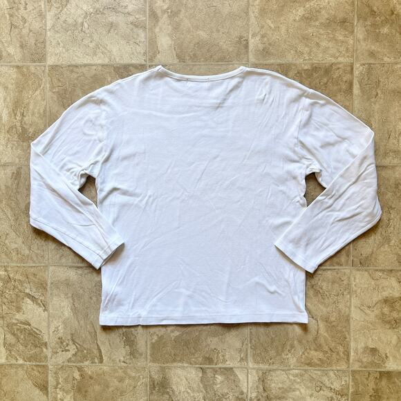 Vtg 90s Polo Ralph Lauren Mens Long Sleeve L Spellout Skater Grunge Streetwear - Picture 3 of 6